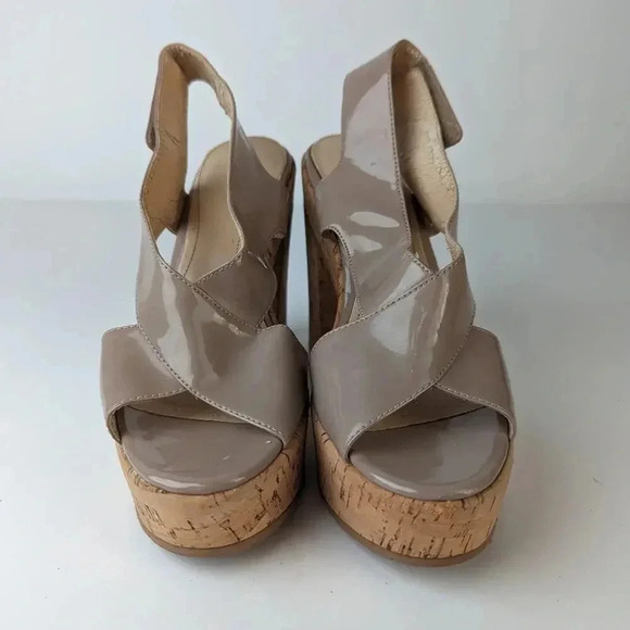 Calvin Klein Platform Cork Heels -7.5/8 - Picture 2 of 8